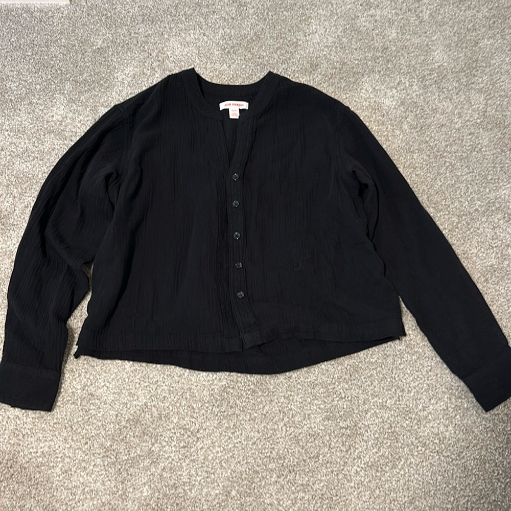 cropped cotton blouse
